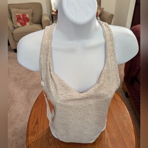 Boys & Arrows gray racerback swimsuit, size M - NEW